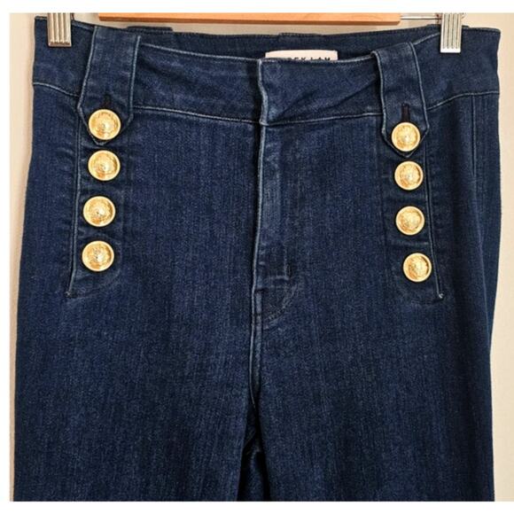 Derek Lam 10 Crosby Robertson Cropped Flare Denim Jeans, Womens Sz 27 - Picture 5 of 8